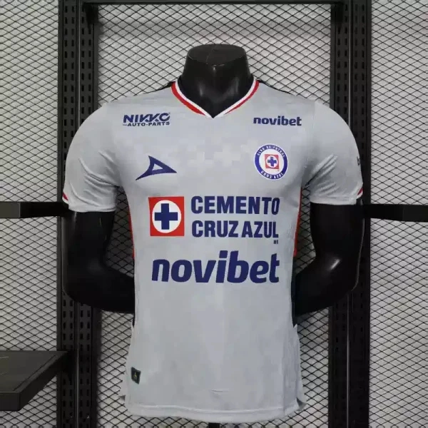Cruz Azul Authentic Soccer Jersey Away Shirt 2025/26 - With Sponsor