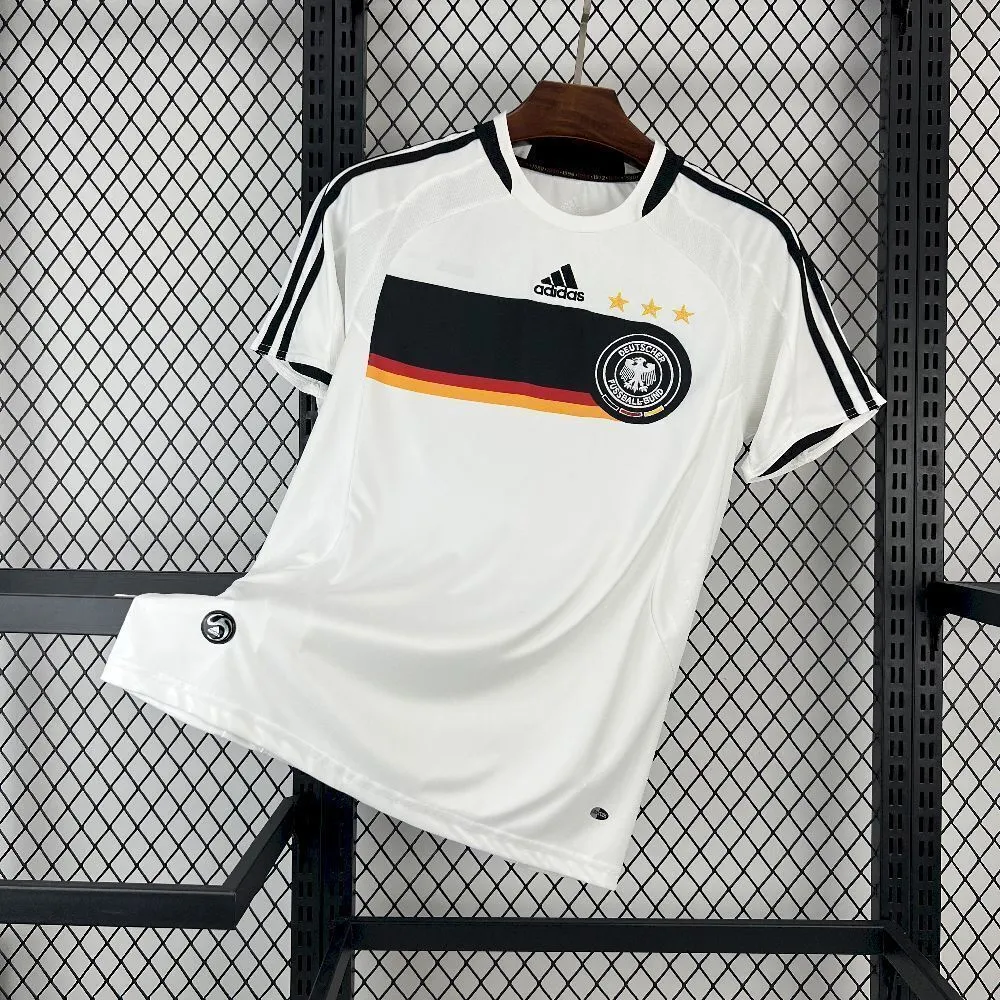 Germany Retro Football Jersey Home Custom Shirt 2008