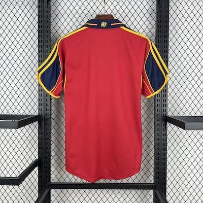 Spain Retro Soccer Jersey Home Custom Shirt 1998