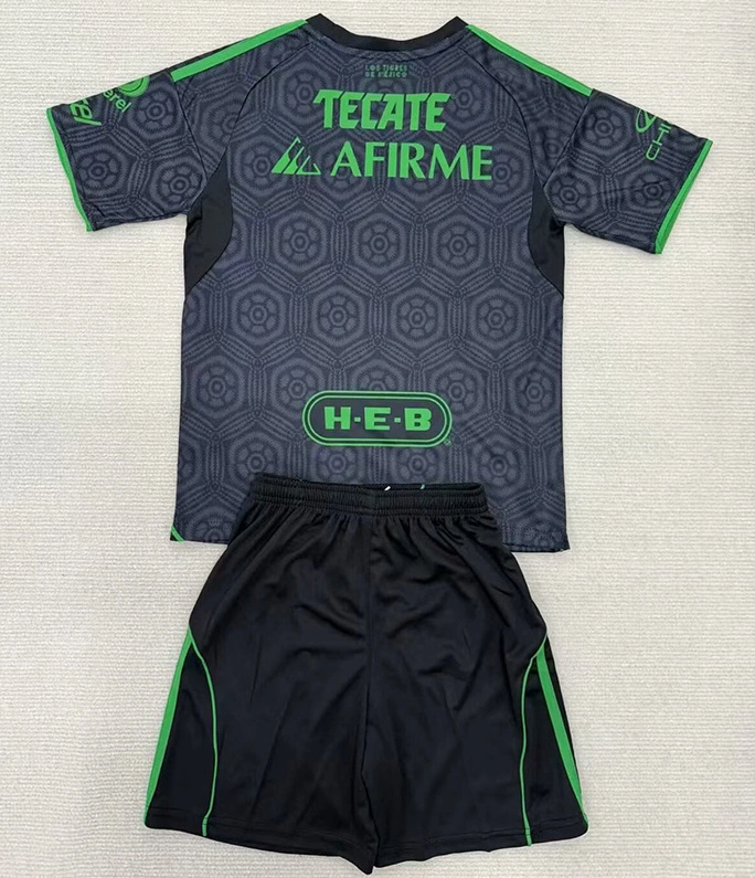 Tigres UANL Soccer Jersey Third Away Kids Kit Jersey+Shorts 2025/26