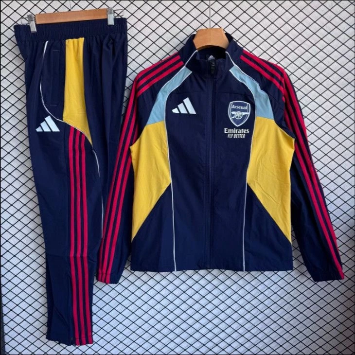 Arsenal Windbreaker With Pants Blue&Yellow 2025/26