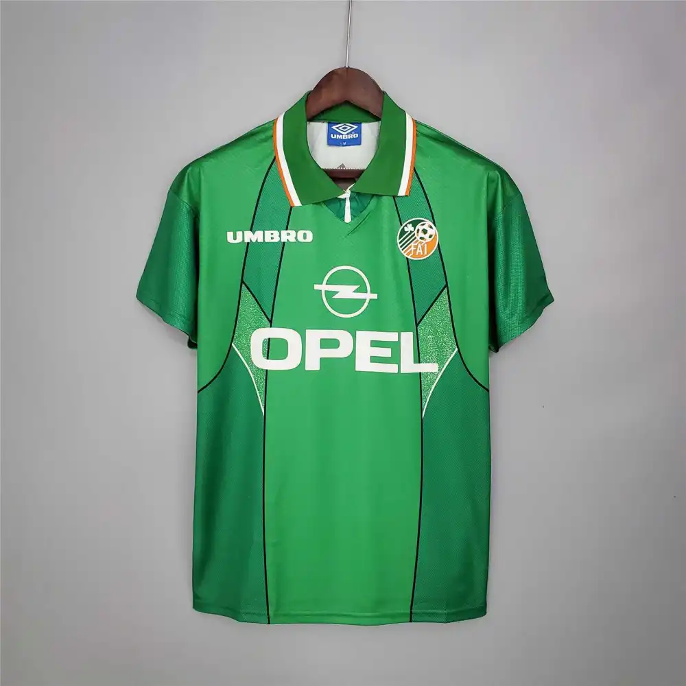 Ireland Retro Soccer Jersey Home Custom Shirt 1994-96