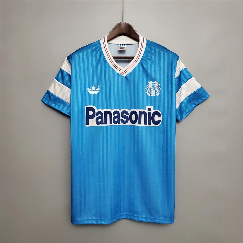 Marseille Retro Soccer Jersey Away Custom Shirt 1989-91