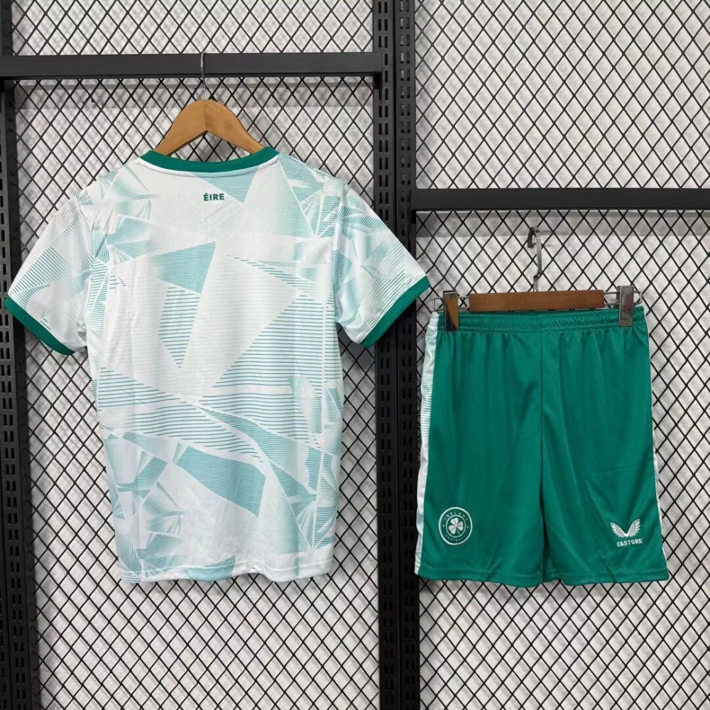 Ireland Soccer Jersey Away Kids Kit Jersey+Shorts 2025