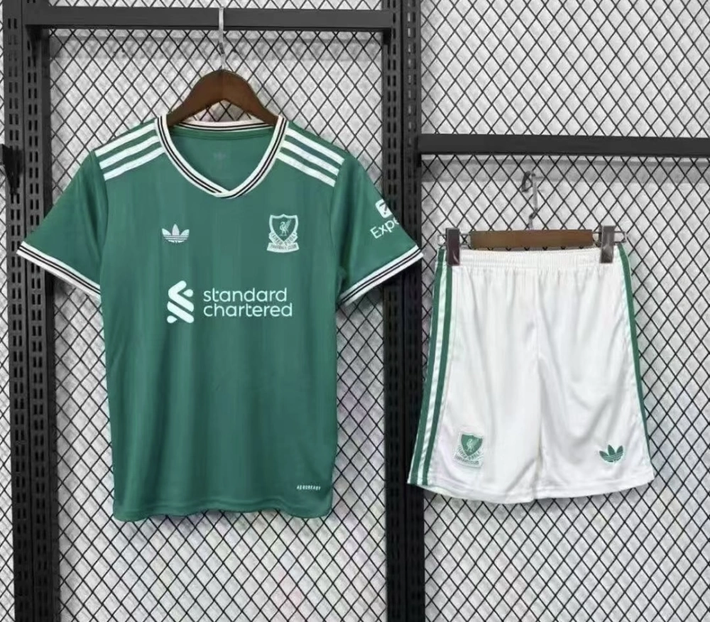 Liverpool Football Jersey Third Away Kids Kit Jersey+Shorts 2025/26