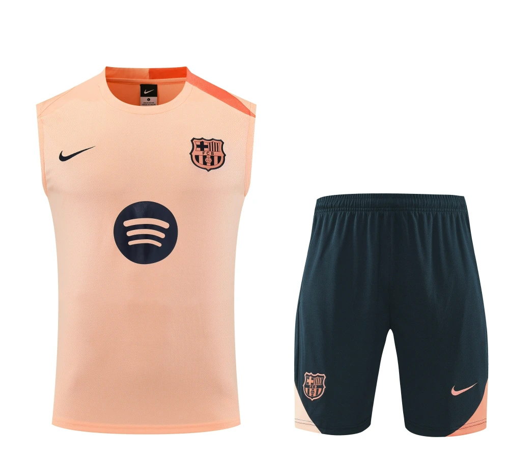 Barcelona Sleeveless Training Kit Pink 2025/26