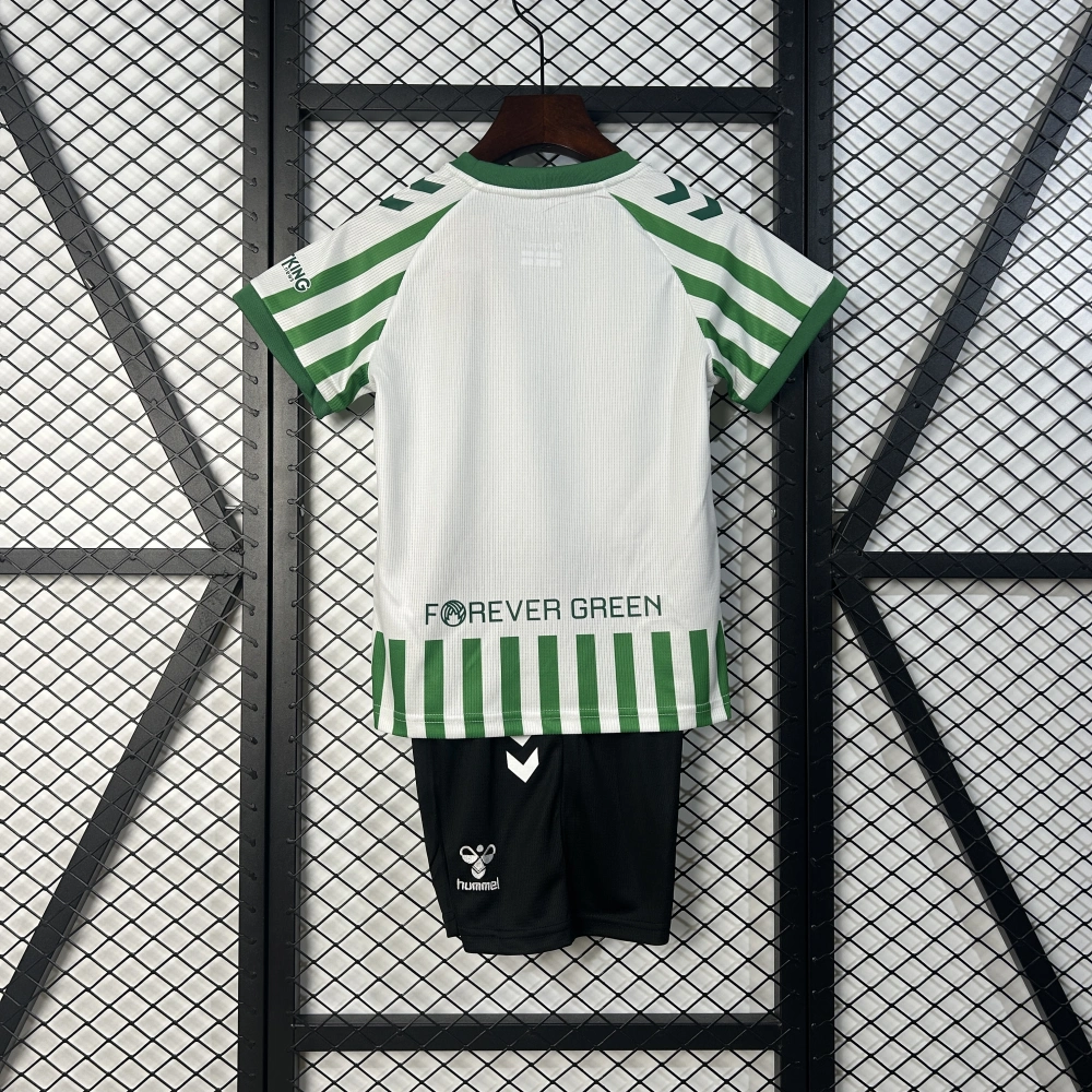 Real Betis  the Conference League Final Kids Kit Jersey+Shorts 2024/25