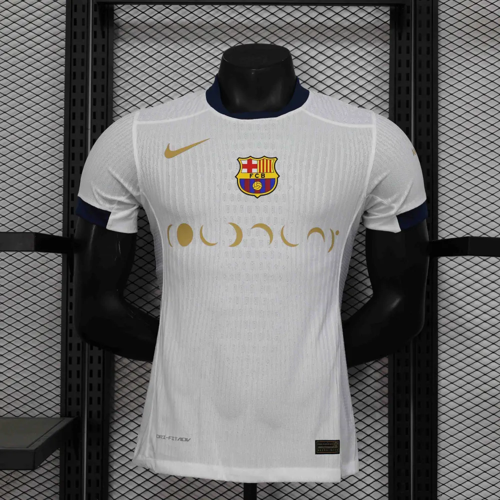 Authentic Football Jersey Barcelona x Coldplay Joint White Special Edition Shirt 2024/25