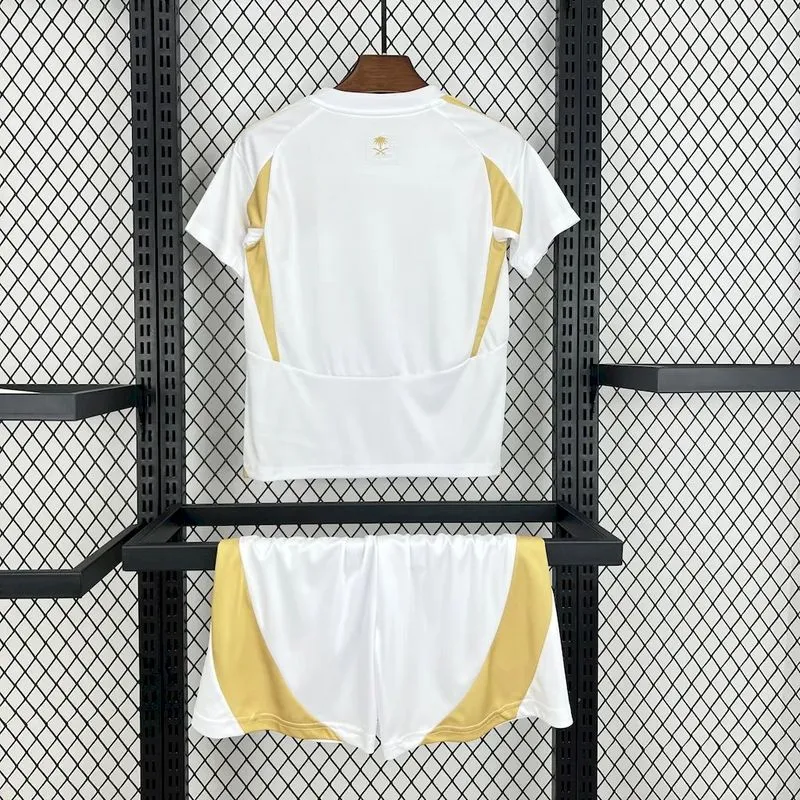 Al Nassr Soccer Jersey Third Away Kids Kit Jersey+Shorts 2024/25