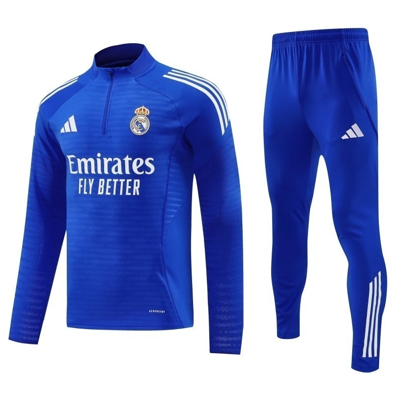 Real Madrid Training Kit (Sweatshirt+Pants) Blue 2025/26