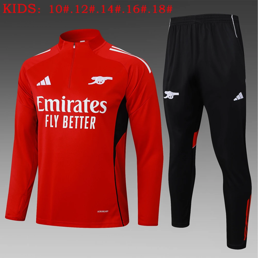 Kids Arsenal Training Kit (Sweatshirt+Pants) Red 2025/26