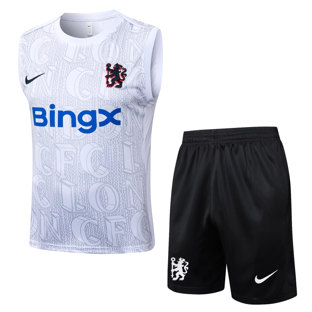 Chelsea Sleeveless Training Kit White 2025/26