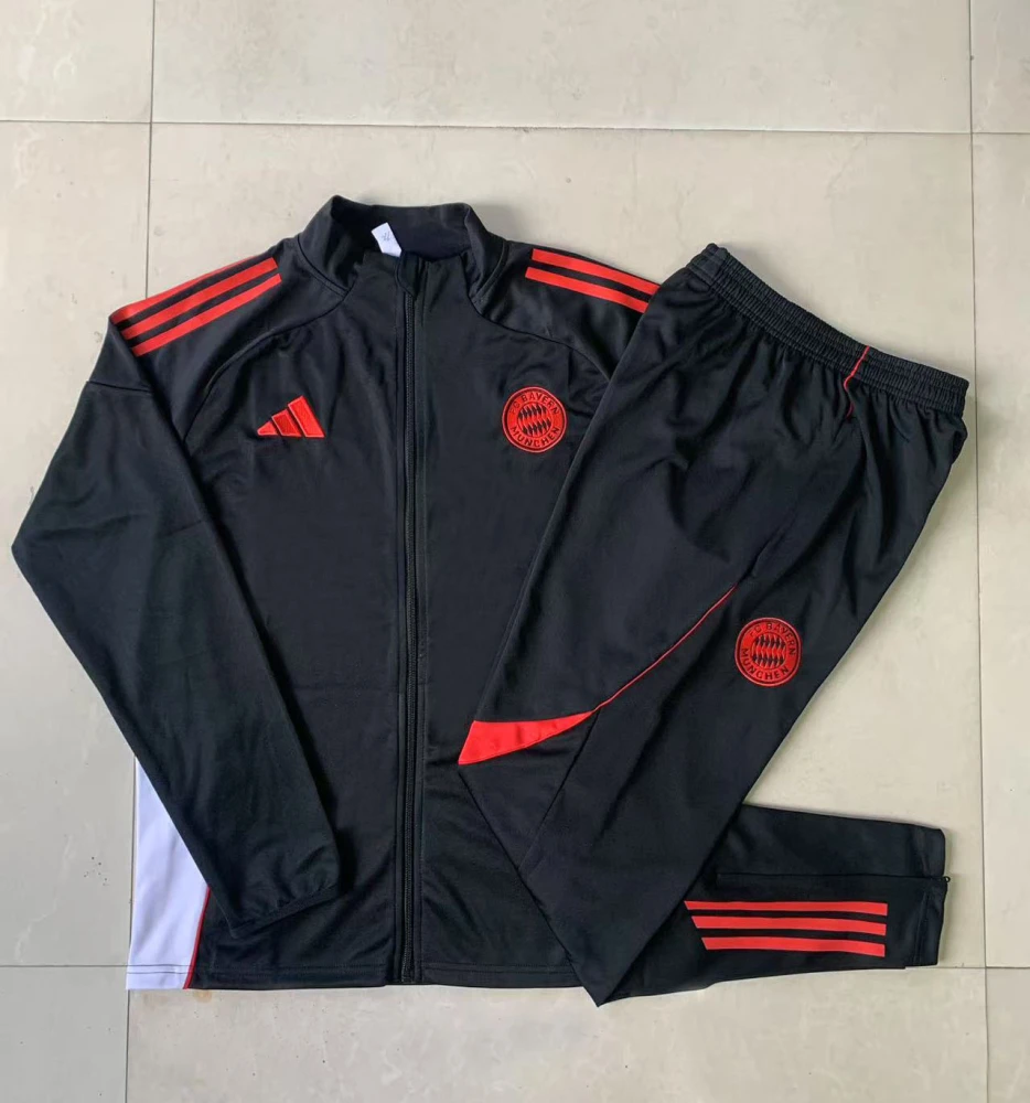 Kids Bayern Munich Training Kit (Jacket+Pants) Black 2025/26