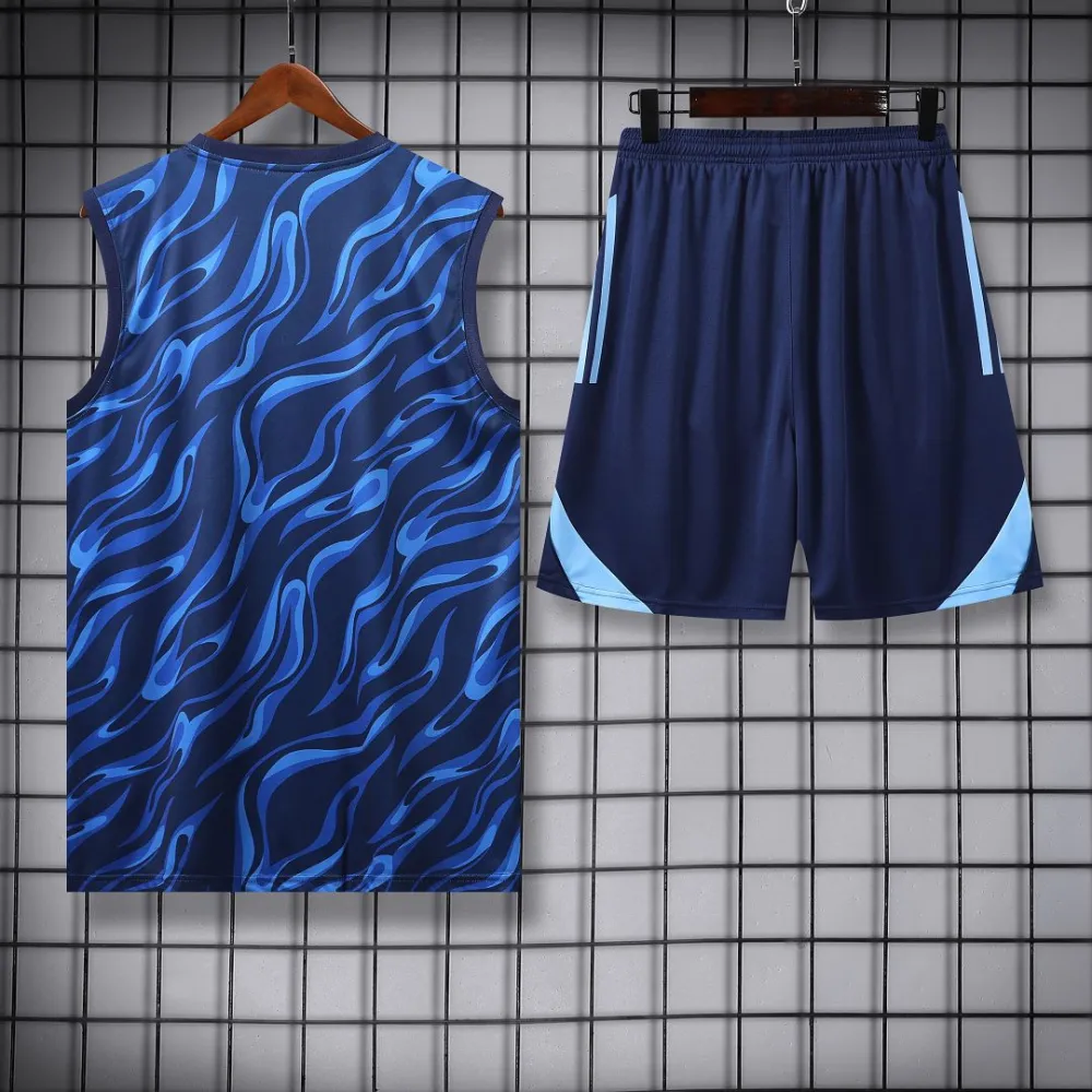 Real Madrid Sleeveless Training Kit Blue 2025/26