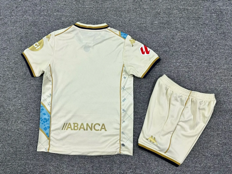 Deportivo La Coruña Soccer Jersey Away Kids Kit Jersey+Shorts 2025/26