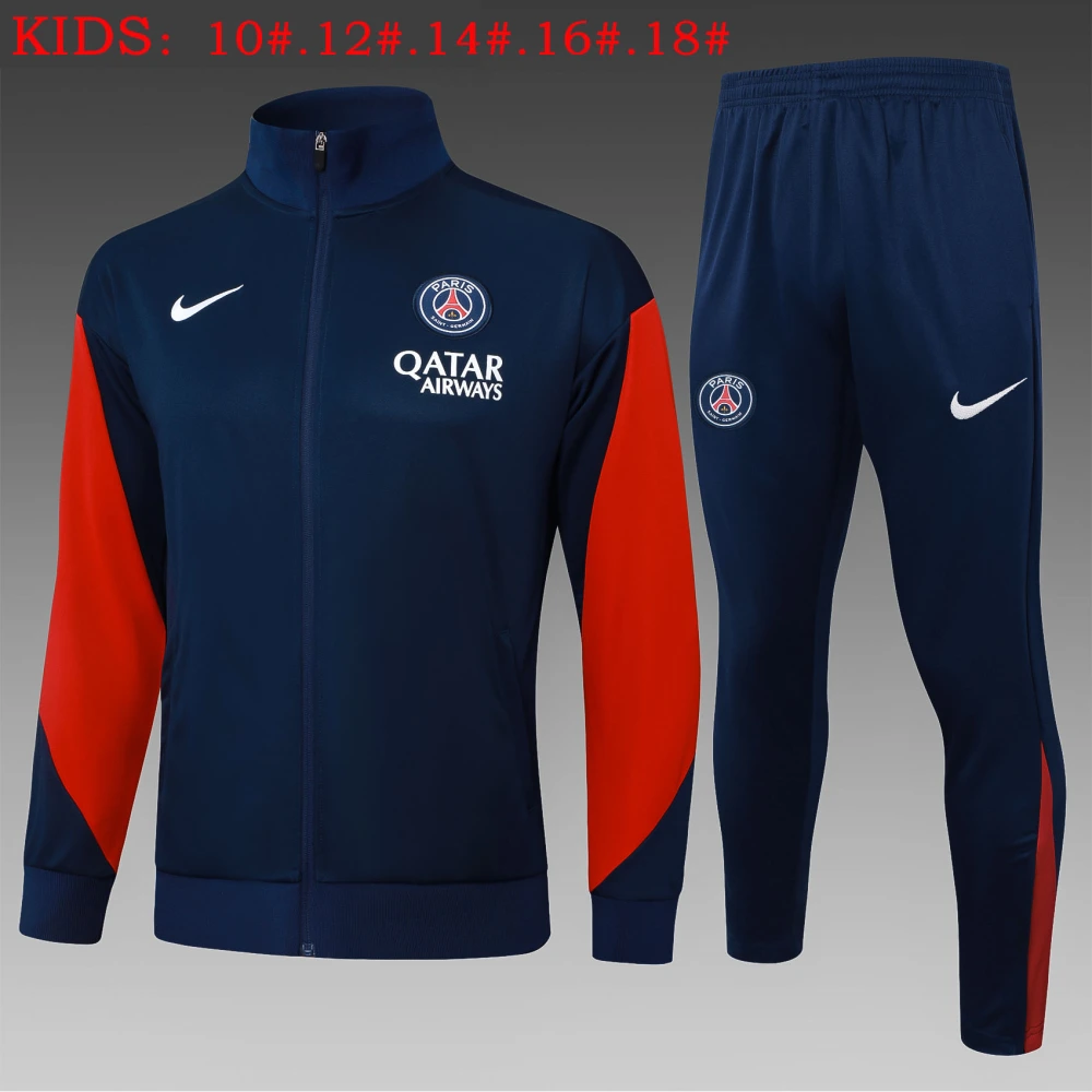 Kids PSG Training Kit (Jacket+Pants) Royalblue 2025/26