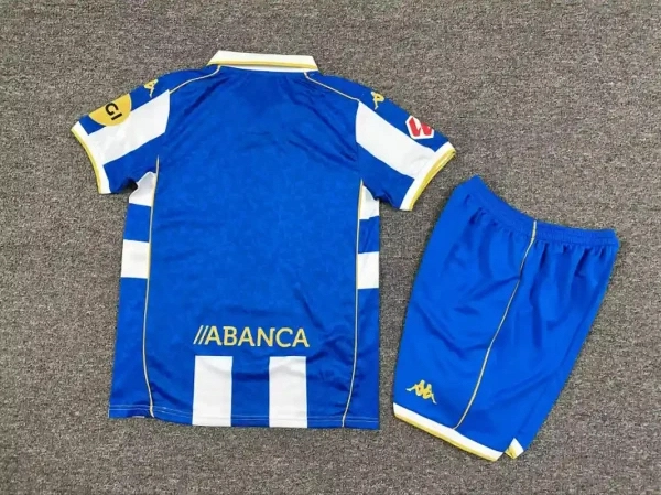 Deportivo La Coruña Soccer Jersey Home Kids Kit Jersey+Shorts 2025/26