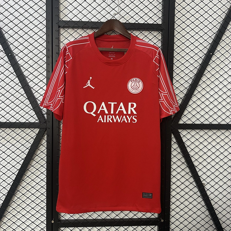 PSG Soccer Jersey Red Custom Shirt 2025/26