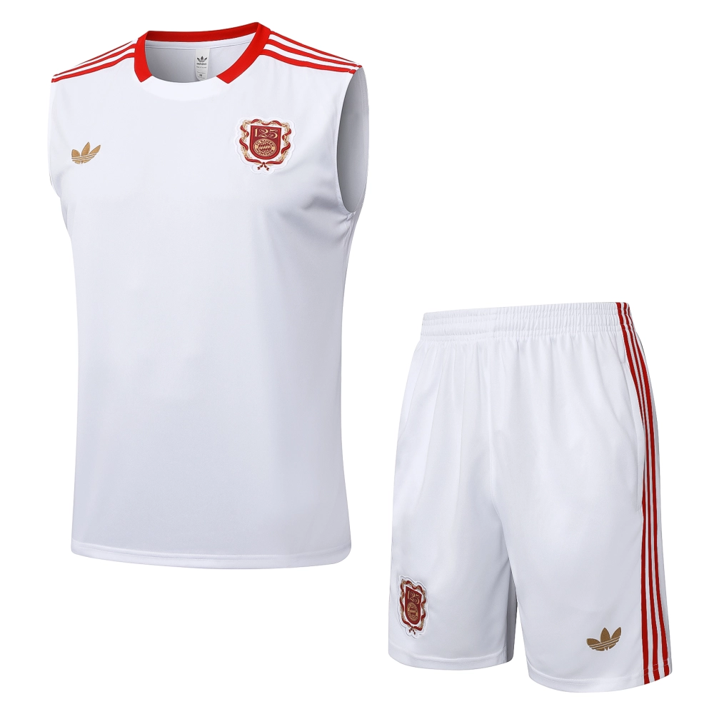 Bayern Munich Sleeveless Training Kit White 2025/26 - 125th Anniversary