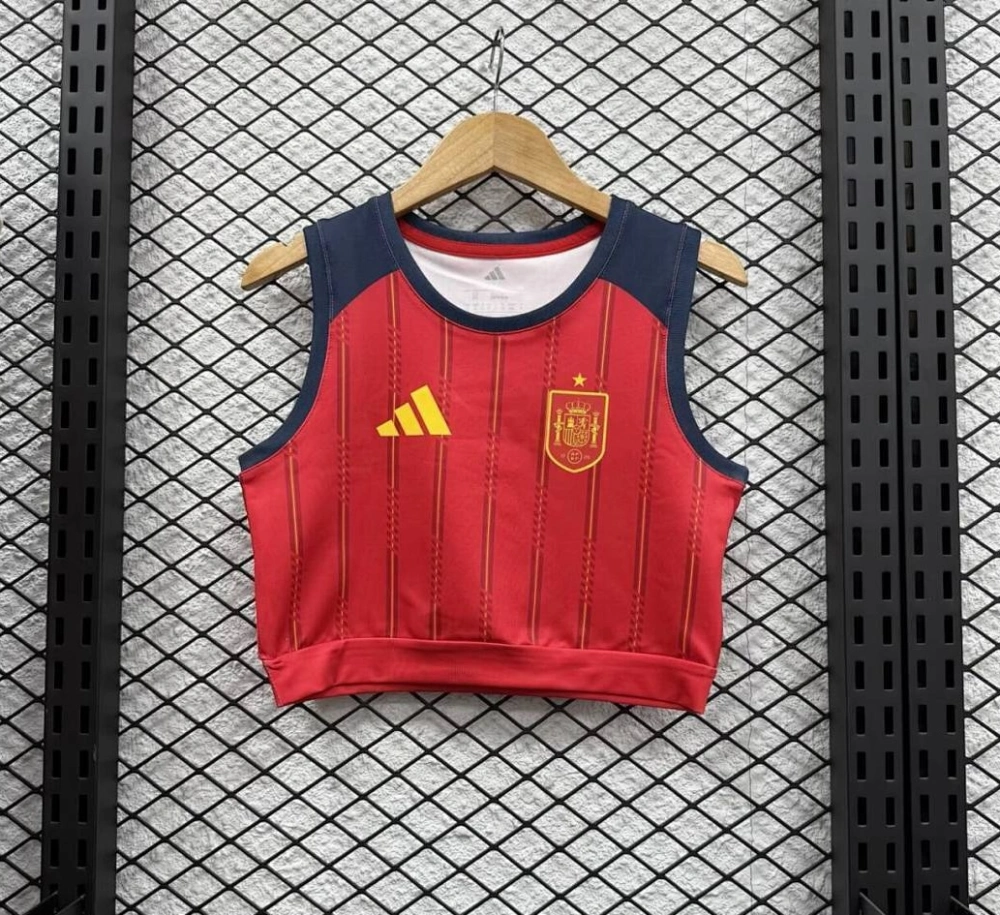 Spain Soccer Jersey Home Women's Vest World Cup 2026