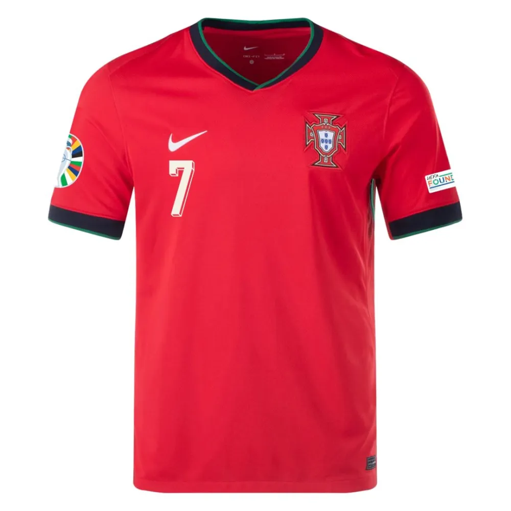 Ronaldo #7 Portugal Soccer Jersey Home Shirt EURO 2024