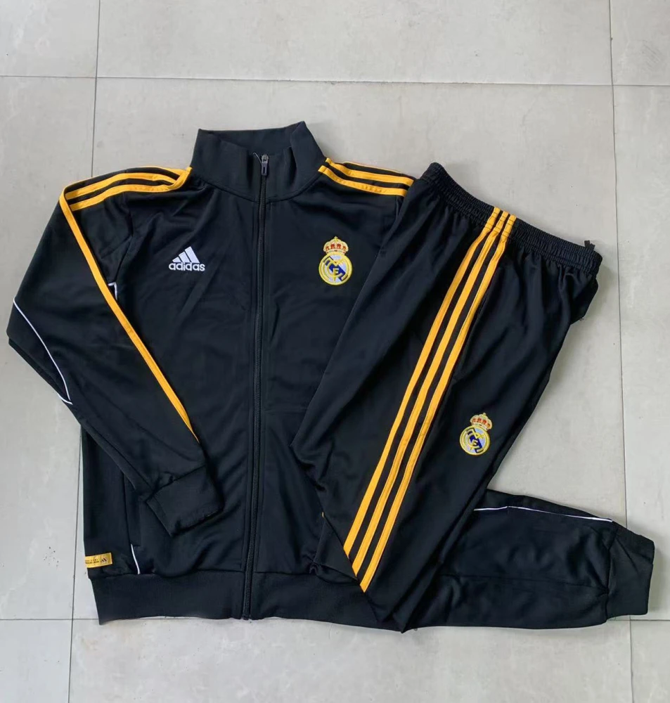 Kids Real Madrid Training Kit (Jacket+Pants) Black 2025/26