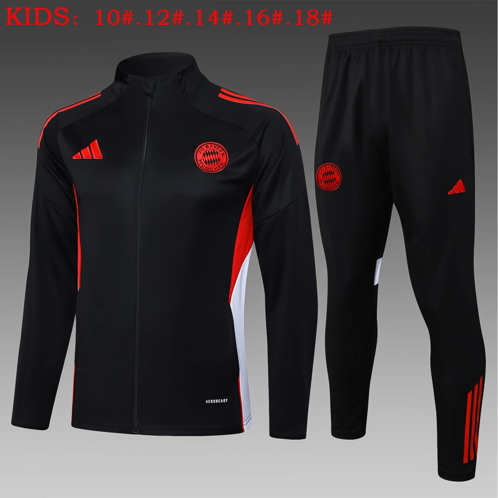 Kids Bayern Munich Training Kit (Jacket+Pants) Black 2025/26