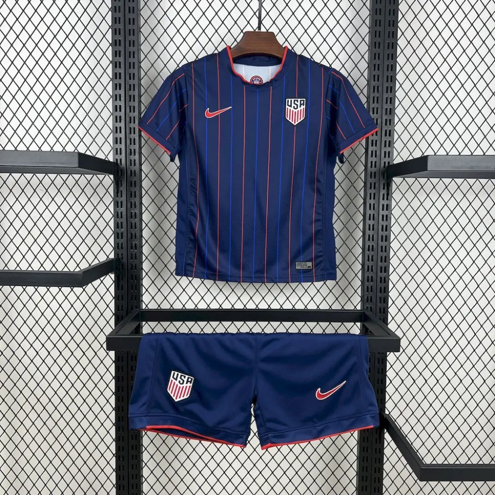USA Soccer Jersey Away Kids Kit Jersey+Shorts 2025