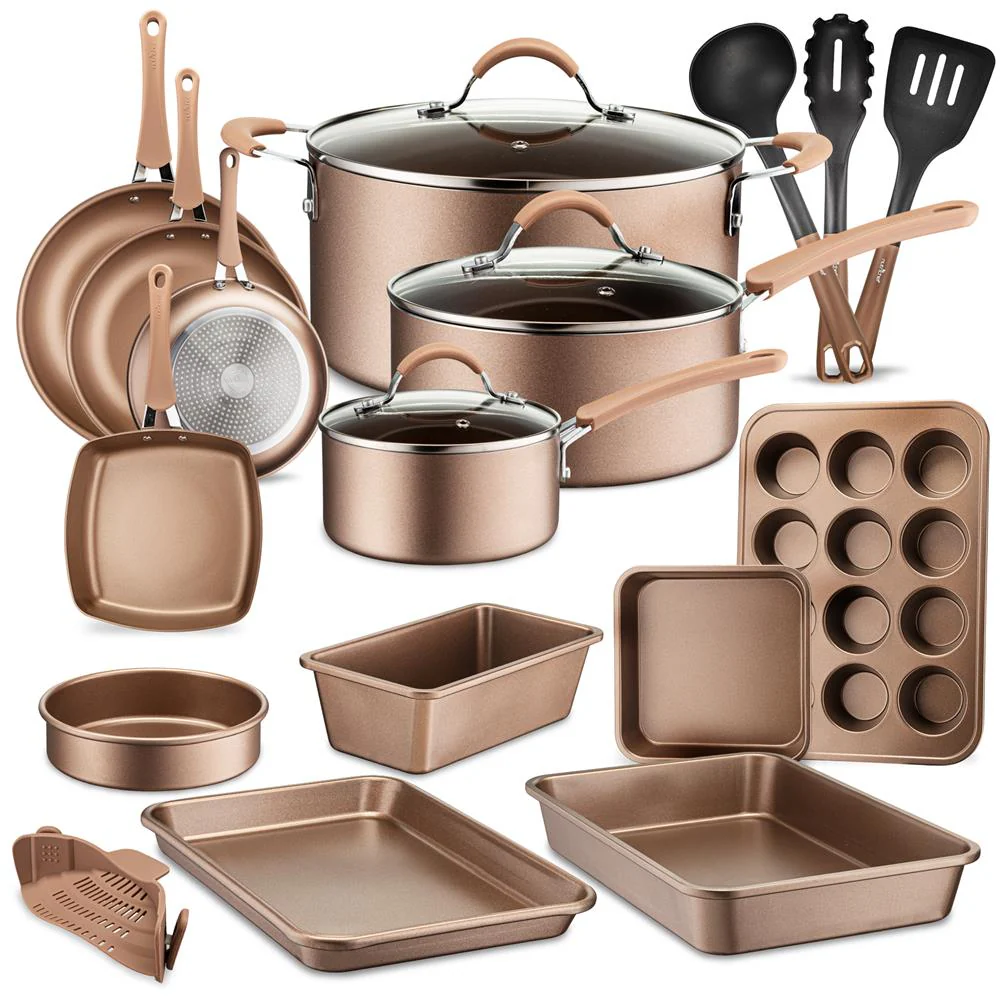Kitchenware Pots & Pans - High Qualified Basic Kitchen Cookware Set, Non-Stick (20-Piece Set)