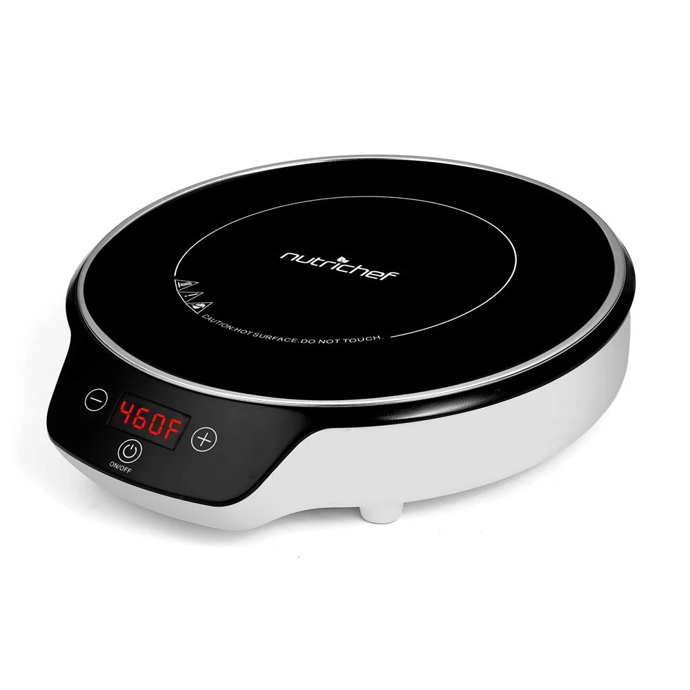 Portable Single Burner Induction Cooktop - Electronic Plug-In Flameless Burner Design With Digital Display And Warmer Hot Plate, Auto Shut Off Function
