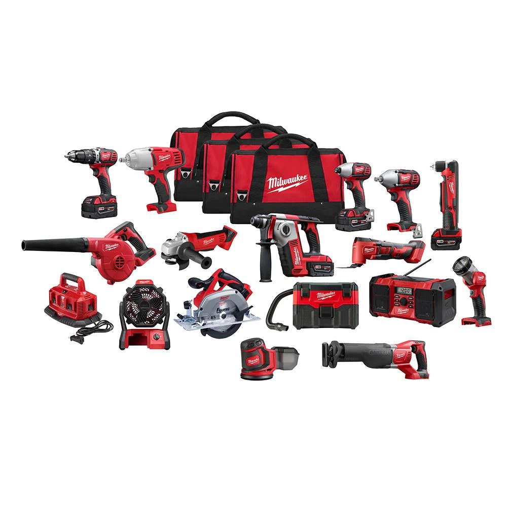 Milwaukee M18 18-Volt Lithium-Ion Cordless Combo Tool Kit