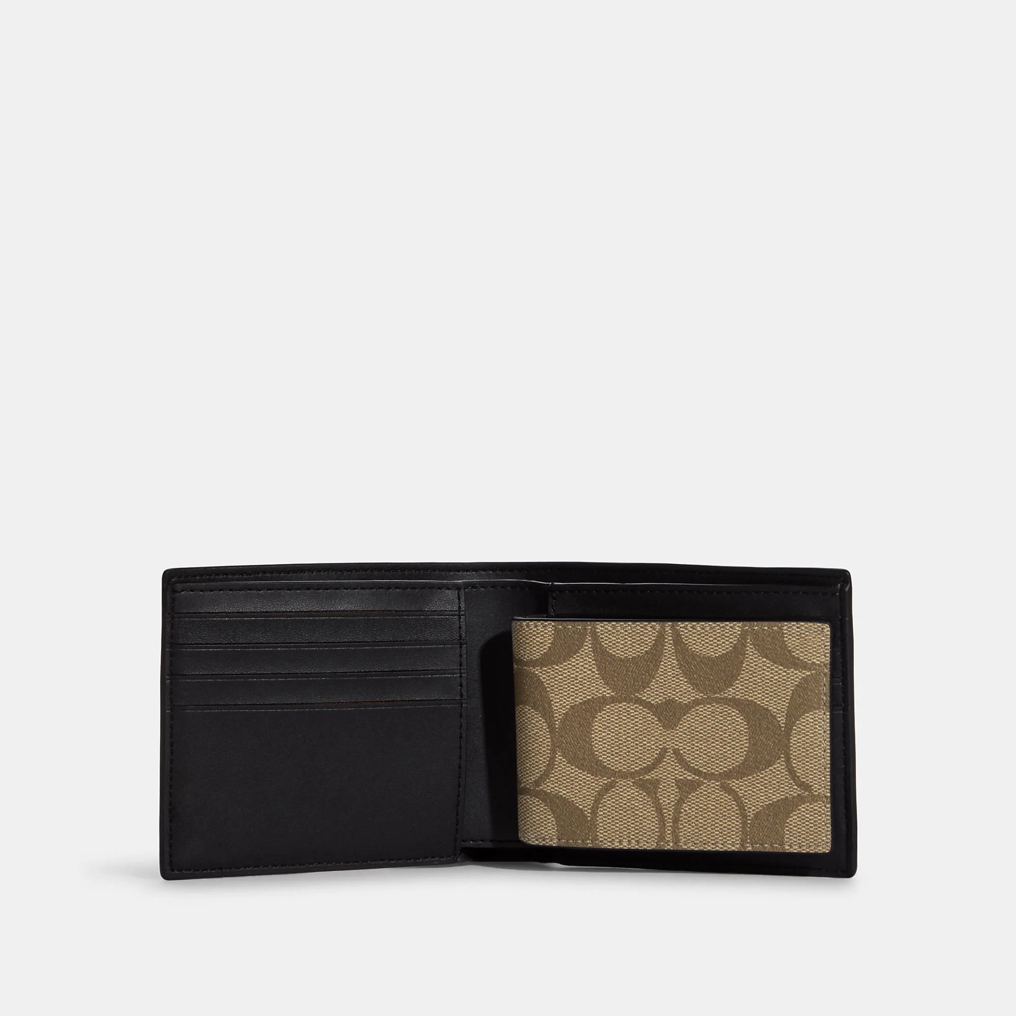 Coach Outlet 3 In 1 Wallet In Blocked Signature Canvas