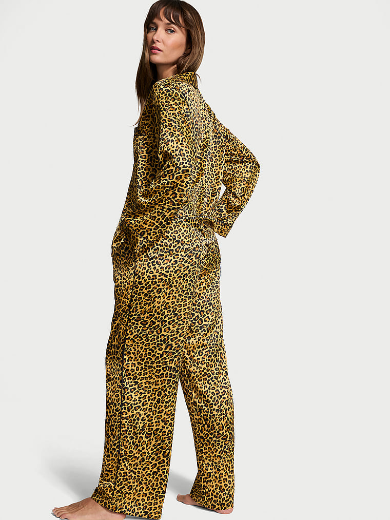 Victoria's Secret Glazed Satin Long Pajama Set