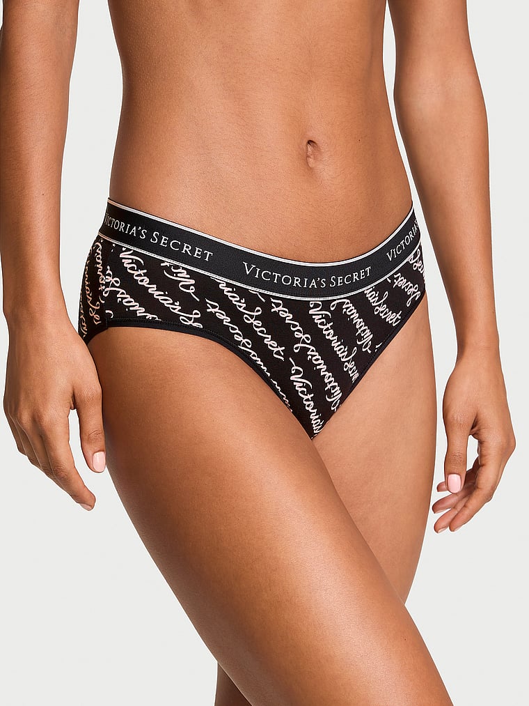 Cotton Logo Cotton Hiphugger Panty Smooth