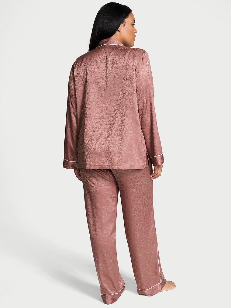 Victoria's Secret Glazed Satin Dew Drop Long Pajama Set