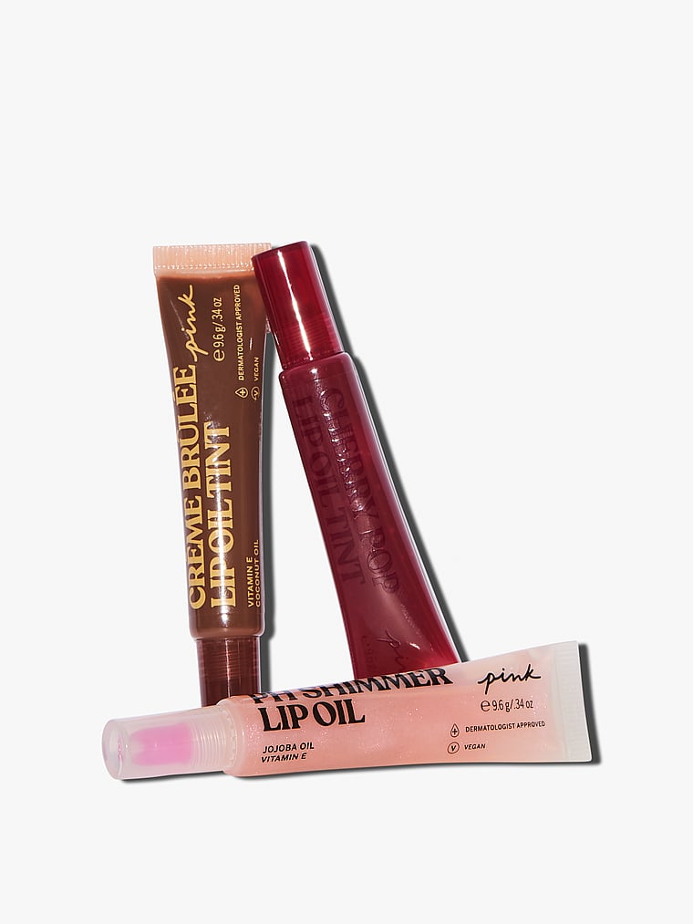 Lip Tint me. Gloss Me. Frost Me. 3-piece Lip Oil Gift Set