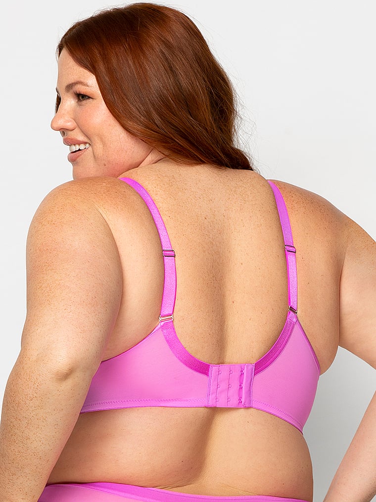 Curvy Couture Sheer Mesh Unlined Bra