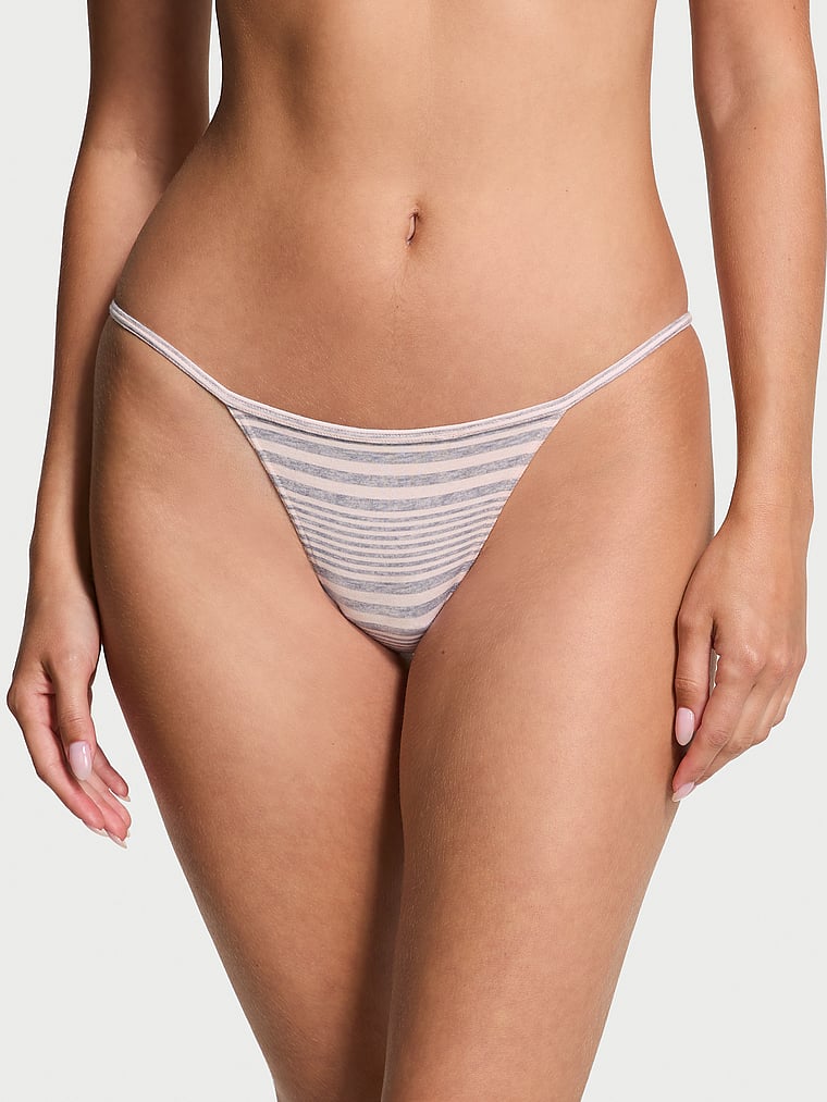 Victoria's Secret Stretch Cotton V-String Panty Smooth