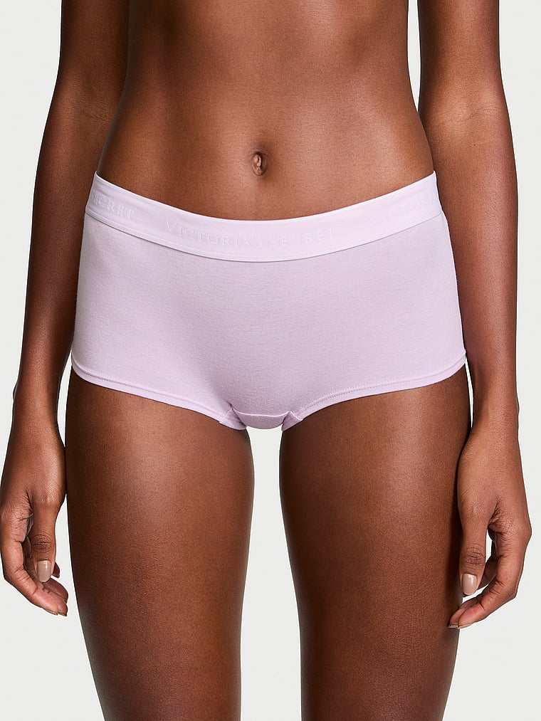 Cotton Logo Cotton Boyshort Panty Smooth