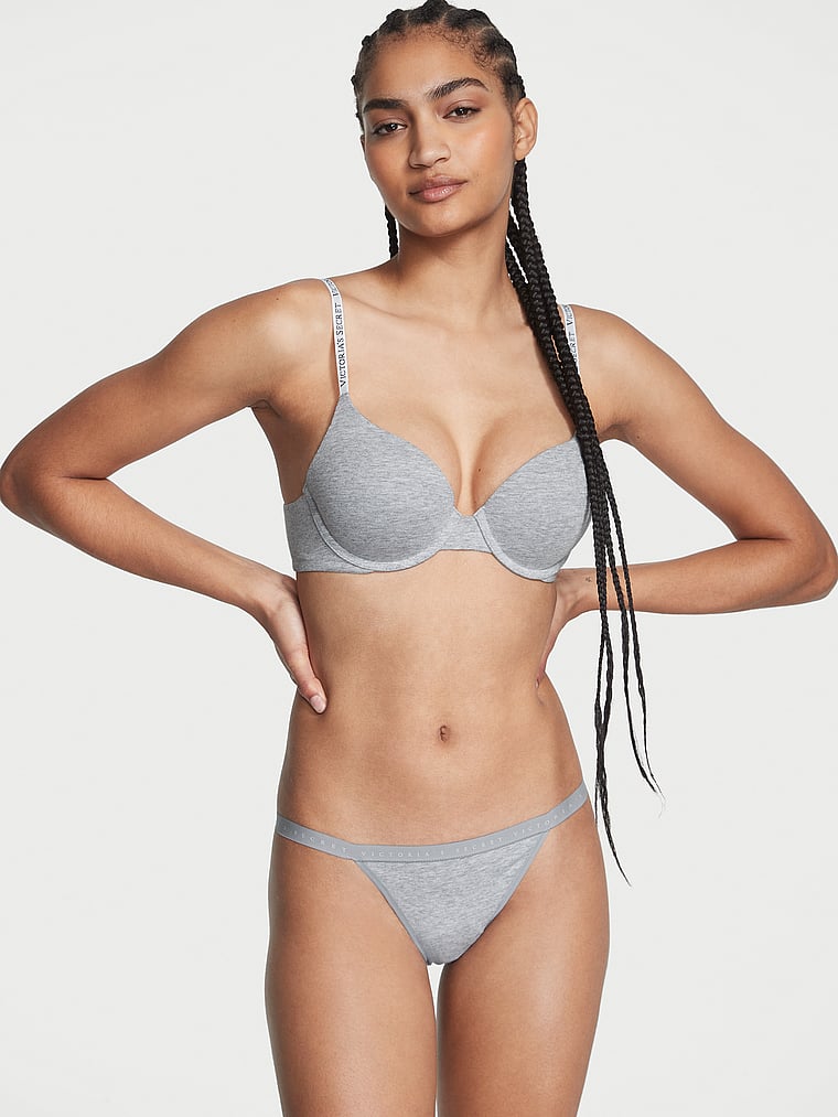 Victoria's Secret Stretch Cotton String Bikini Panty Smooth