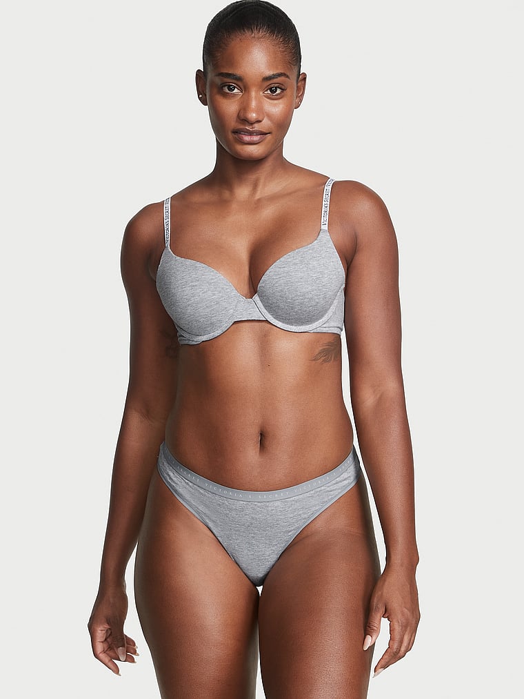 Victoria's Secret Stretch Cotton Thong Panty Smooth