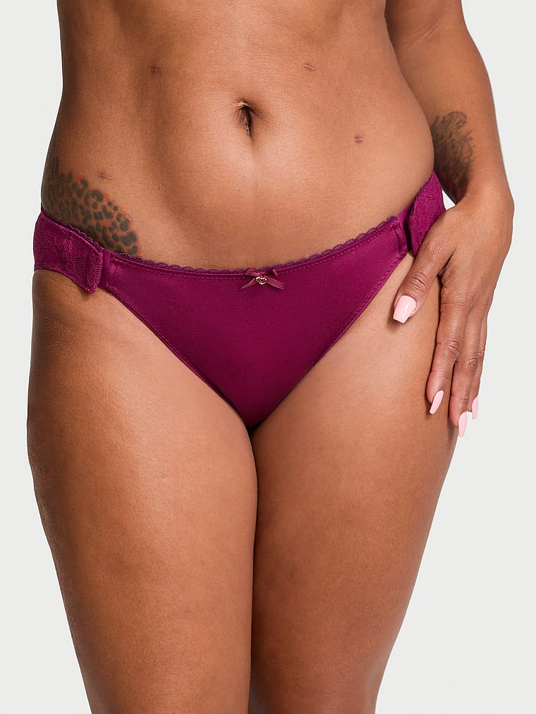Body by Victoria VS Adaptive Lace-Back Bikini Panty Lace Trim