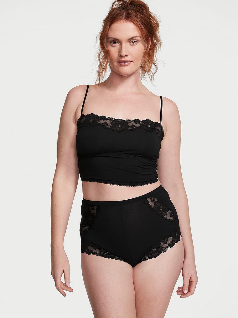 Victoria's Secret Modal Soft & Lace Trim Straight-Neck Cami Set