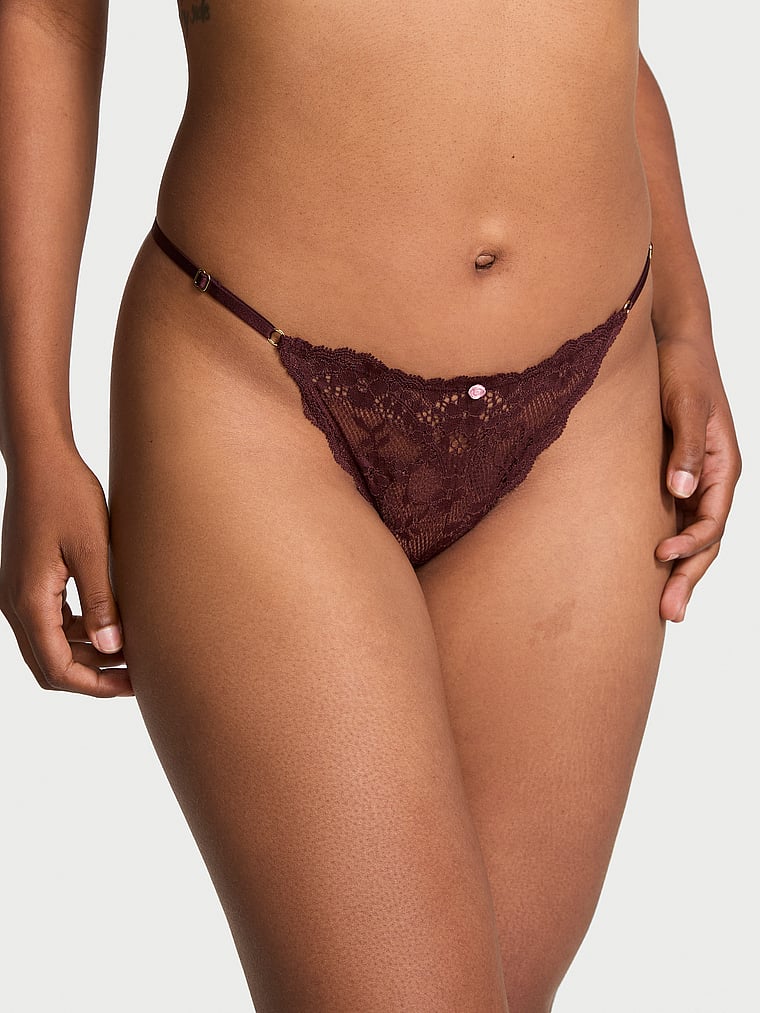 Dream Angels Lace Adjustable String Bikini Panty Lace
