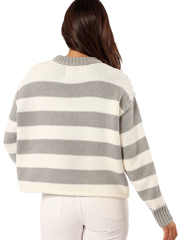 Petal & Pup Gretchen Stripe Crew Neck Sweater