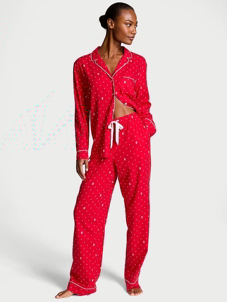 Victoria's Secret Flannel Long Pajama Set