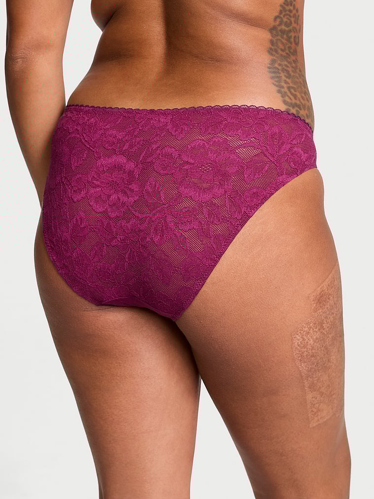 Body by Victoria VS Adaptive Lace-Back Bikini Panty Lace Trim