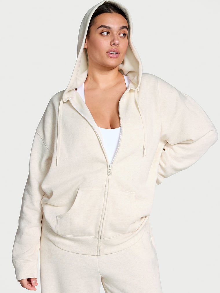 Victoria's Secret Cotton Fleece Full-Zip Hoodie