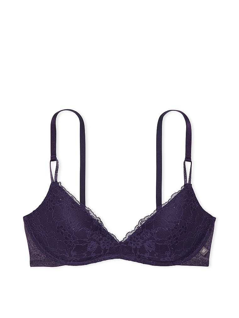 Victoria's Secret Sexy Tee Sequin Posey Lace Wireless Push-Up Bra Sequin Lace