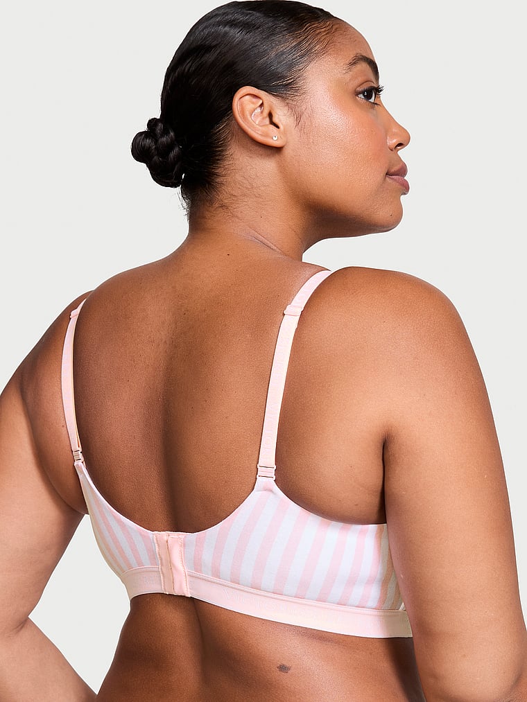 The T-shirt Lightly Lined Wireless Cotton Bra Cotton